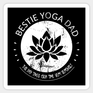 Bestie Yoga Dad Fathers day gift Sticker